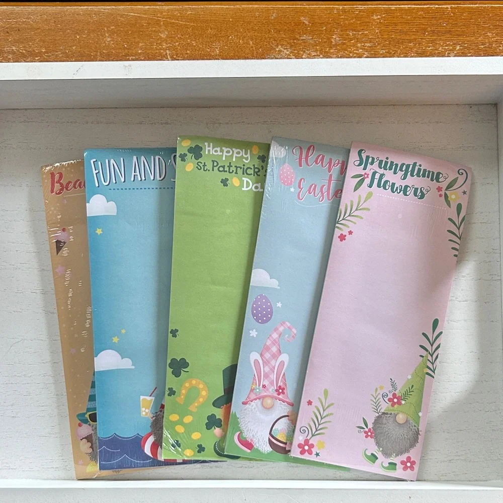Colorful Themed Gnome Note Pads